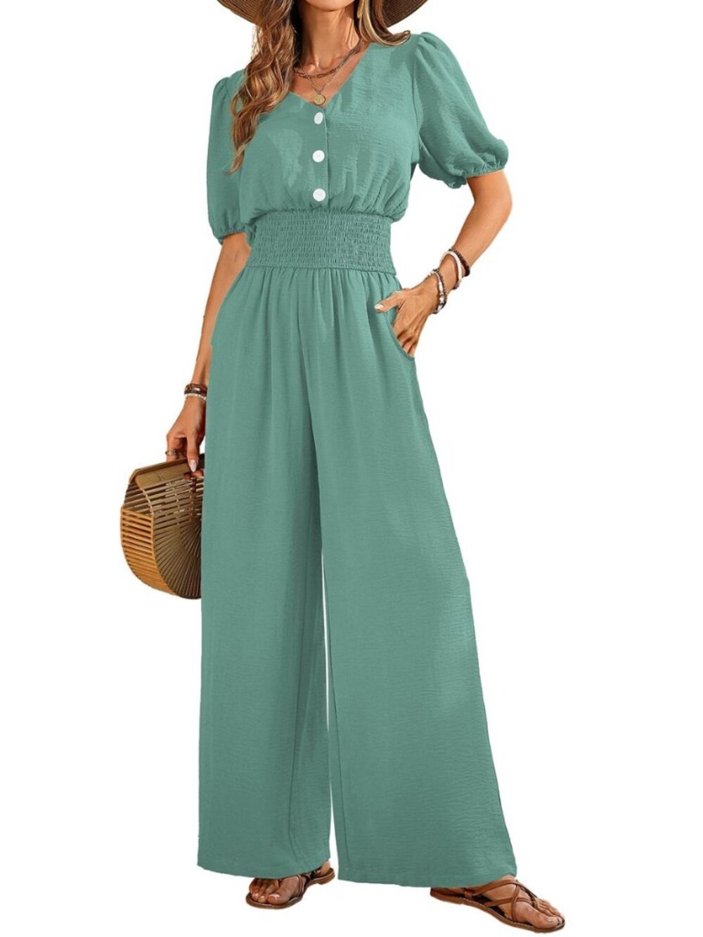 Jumpsuits for Women Dressy Casual Short Sleeve Pants Rompers 2026